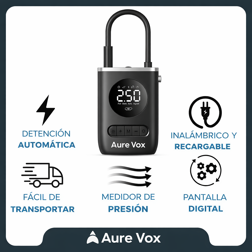 Inflador Portatil Bici Moto Auto